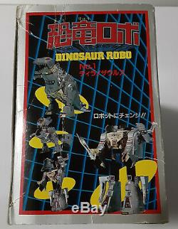 1984 Diaclone Dinobot BLUE Grimlock pre G1 Transformers Takara T-rex Dinosaur