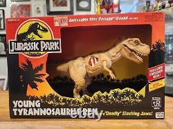 1993 Kenner Jurassic Park, Young Tyrannosaurus Rex with Deadly Slashing Jaws