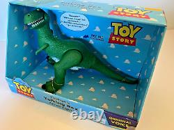 1995 Toy Story Movie Electronic Talking Rex T-Rex Dinosaur 15 Figure Thinkway