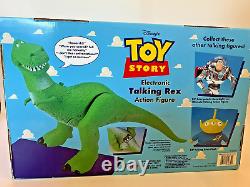 1995 Toy Story Movie Electronic Talking Rex T-Rex Dinosaur 15 Figure Thinkway