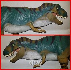 1997 Vintage Lost World Jurassic Park JP28 Bull T-Rex+Pod, Sound Working, Complete