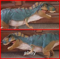 1997 Vintage Lost World Jurassic Park JP28 Bull T-Rex+Pod, Sound Working, Complete