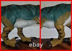 1997 Vintage Lost World Jurassic Park JP28 Bull T-Rex+Pod, Sound Working, Complete