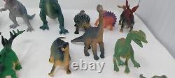 29 TM Dinosaur Lot Toy Major Vintage Soft Body 99 2000 08 09 T Rex Velociraptor