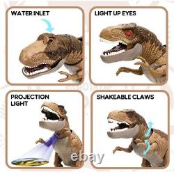 (2) Life Remote Control Dinosaur Toys for Kids T Rex Electronic Walk Bundle Set