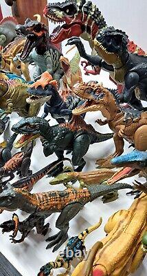 (38) Jurassic Park World & Chap Mei Dino Valley Dinosaur Lot Figures & Vehicle