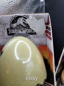 3 Jurassic World Hatch'n Play Dinosaurs T-Rex, Triceratops & Stygimoloch Eggs