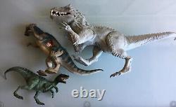 3 Universal Jurassic World Jurassic Park T Rex Raptor JW JP Dinosaur Toy Figures