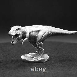 3oz Limited Tyrannosaurus Rex Dinosaur Hand Poured 999 Fine Silver Statue