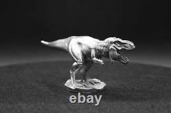 3oz Limited Tyrannosaurus Rex Dinosaur Hand Poured 999 Fine Silver Statue