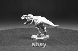 3oz Limited Tyrannosaurus Rex Dinosaur Hand Poured 999 Fine Silver Statue