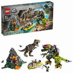 75938 LEGO Jurassic World T. Rex vs Dino-Mech Battle Dinosaur Set 716 Pieces 8yr+