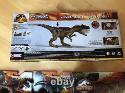 7 Jurassic World Dominion Extreme Damage Roarin Allosaurus T Rex Dimetrodon Lot