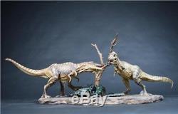 8436CM Dinosaur Jurassic World Tyrannosaurus Rex T-Rex Battle Resin Statue