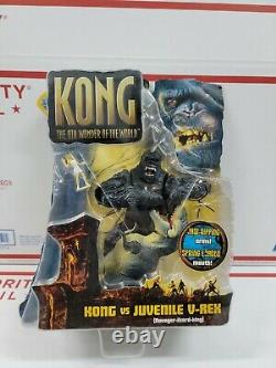 8th Wonder World Kong Vs Juvenile V-Rex Action Figure Playmates 2005 Signed