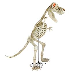 9 Foot Tyrannosaurus T-Rex Dinosaur Skeleton- Growls & Eyes Light Indoor Outdoor