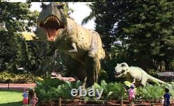 Amusement Park Advertising Simulation Large Animatronic Dinosaur Model Animated