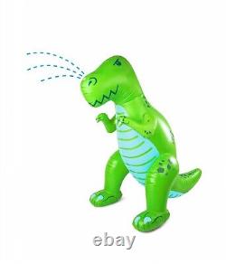 Bigmouth Inflatable T-Rex 6' Green Water Sprinkler Kids Dinosaur Outdoor Toy NIB