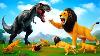 Black T Rex Vs Giant Lion King Jurassic Kingdom Showdown