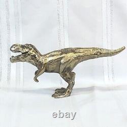 Brass Dinosaur T-Rex Statue 5 Tall 11 Long