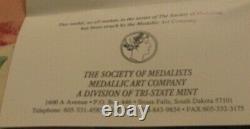 Bronze Society of Medalists Dinosaur Fossils Medallion by Don Everhart MIB T. Rex