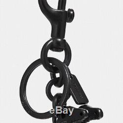COACH $150 Dinosaur Rexy T Rex Key Ring Purse Bag Charm Black White 39403 BOX