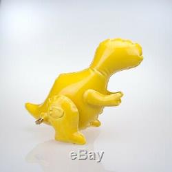 Charity Listing. Brett Kern Art Dinosaur Yellow T-Rex