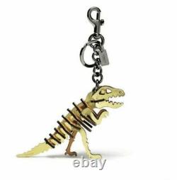 Coach Gold Rexy T-Rex Puzzle Keychain Key Fob Bag Charm NWT