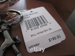 Coach Pink Mohawk Small Rexy T-Rex Floral Print Keychain Key Fob Bag Charm NWT