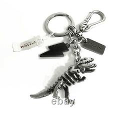 Coach Rexy Bag Charm Keychain 65133 T Rex NWT Skeletal Dinosaur 3-D