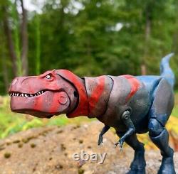 Custom Painted 3d Printed Fang Hatchling Primal Articlulated T-rex Shmonsterarts