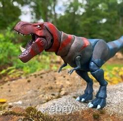 Custom Painted 3d Printed Fang Hatchling Primal Articlulated T-rex Shmonsterarts