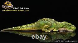 DINO DREAM 1/30 Sleeping Male T-Rex Scene Statue Dinosaur Animal Collection Gift