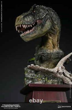Dam Toys Museum Collection Series Dinosaur MUS001B Green Bust Statue T-Rex
