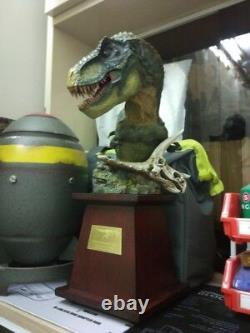 Dam Toys Museum Collection Series Dinosaur MUS001B Green Bust Statue T-Rex