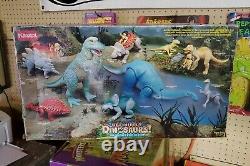 Definitely Dinosaurs 1987 Tyrannosaurus Rex T-Rex and Lexa Cavemen MiB Playskool
