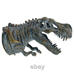 Design Toscano Bones of the Dinosaur T-Rex Skeleton Wall Sculpture