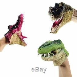Dino Hand Puppets T-Rex Velociraptor Jurassic Lost World Dinosaur Styles Vary