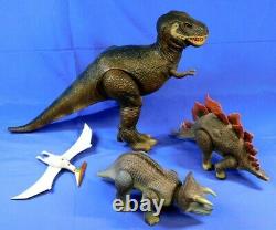 Dino Riders Huge Lot Of 14 Dinosaurs T-rex Triceratops 1987 Tyco
