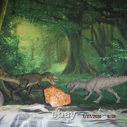 Dino Wars! Trex Vs Indominus Rex Dinosaur Pvc Statue Lot & Indiana Jones Sale