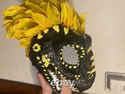Dino mask / Hawkeyes custom feathered