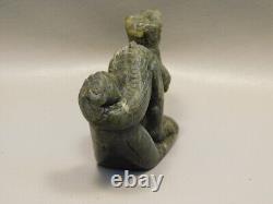 Dinosaur Carving Figurine Labradorite 4 inch Carved Tyrannosaurus Rex #e126