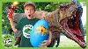 Dinosaur Surprise Egg Hunt Goes Wrong Life Size T Rex Encounter U0026 Mystery Toy Dinosaurs For Kids