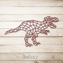 Dinosaur T-rex Removable Wall Metal Art Kids bedroom Sign Home Decor USA