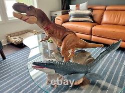 Dinosaur Toys, Extra Large Talking T Rex & Mosasaurus from Jurassic Park World