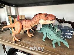 Dinosaur Toys, Set of 4 Jurassic World Dinosaur Toys, Moving Talking Toys
