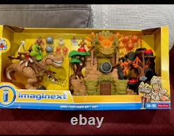 Fisher Price Imaginext Dino Fortress Giftset T-Rex Dinosaur and Accessories NDP