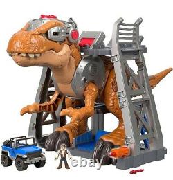 Fisher-Price Imaginext Jurassic World Set T-Rex, Owen, Jeep, New 2 1/2' Tall