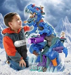 Fisher-Price Imaginext Ultra T-Rex Ice 2 1/2 Feet Tall Dinosaur Motorized Toy