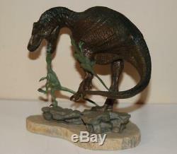 Franklin Mint 8H T-Rex Tyrannosaurus Porcelain Dinosaur Sculpture by M. Trcic